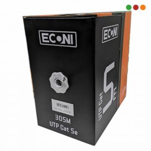 Cable UTP Cat 5e EXTERIOR / Negro / CCA / 305 Mts | 1410/5E - BY INNOVA