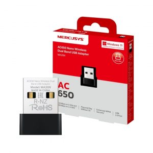 Adaptador Nano USB MERCUSYS MA20N | AC650, WiFi