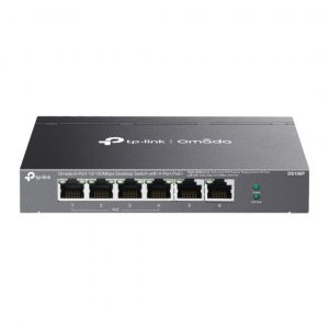 Switch Omada DS106P | 6 puertos 10/100 Mbps, PoE+ 4 Puertos