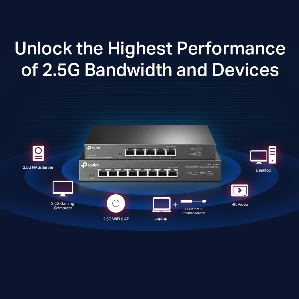 Switch TP-LINK TL-SG108-M2 | 8 Puertos 2.5 Gbps - Imagen 6