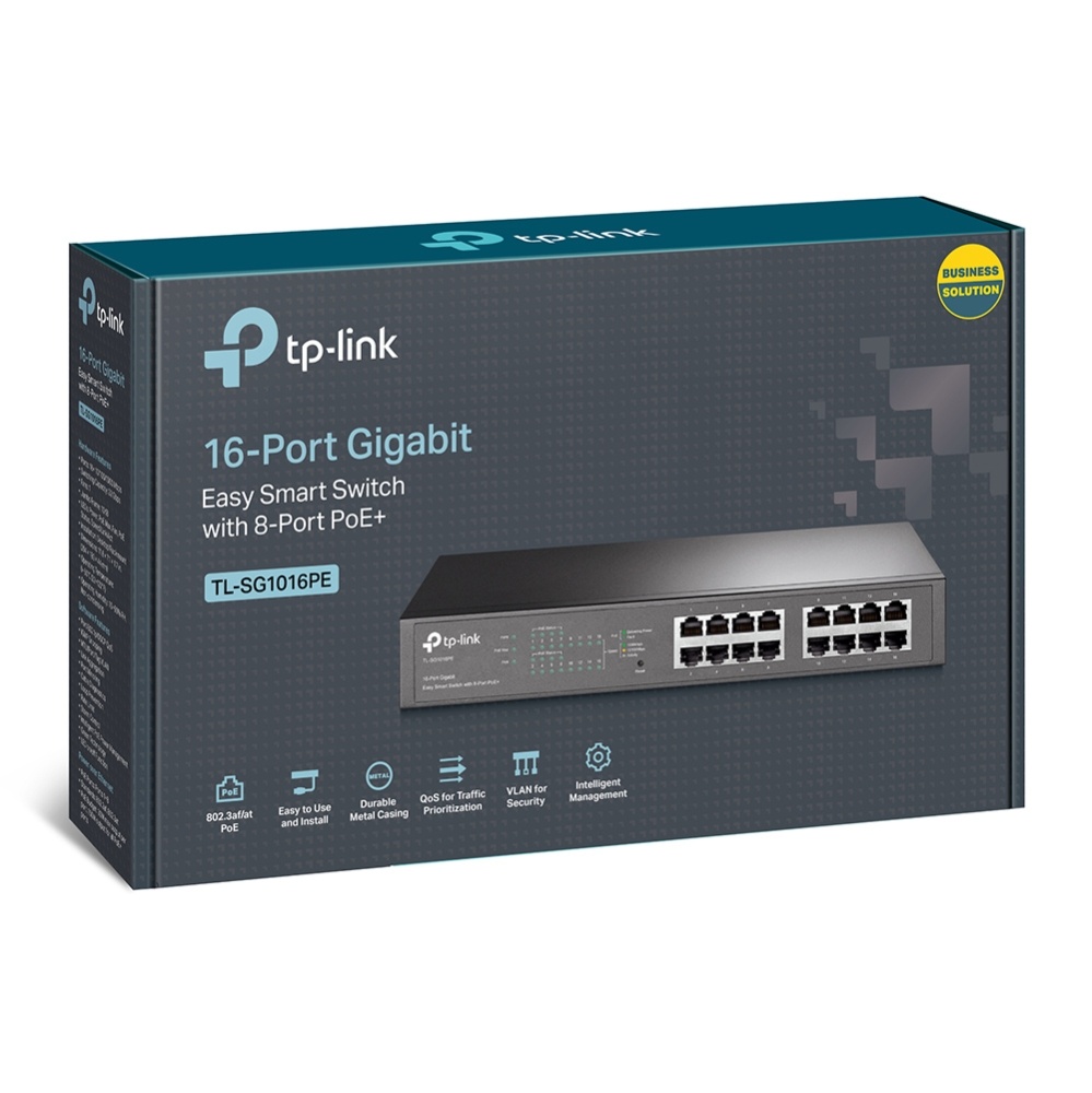 Switch TP-LINK TL-SG1016PE | 16 Puertos Gigabit (8 Puertos PoE at), Easy Smart - imagen 5