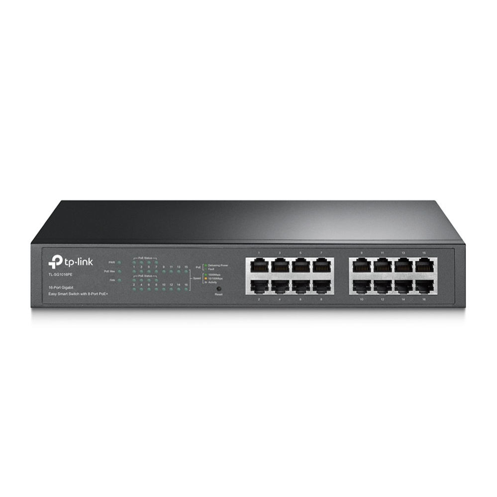 Switch TP-LINK TL-SG1016PE | 16 Puertos Gigabit (8 Puertos PoE at), Easy Smart - imagen 2