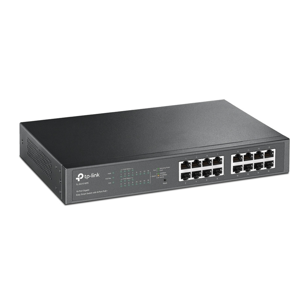 Switch TP-LINK TL-SG1016PE | 16 Puertos Gigabit (8 Puertos PoE at), Easy Smart - imagen 3