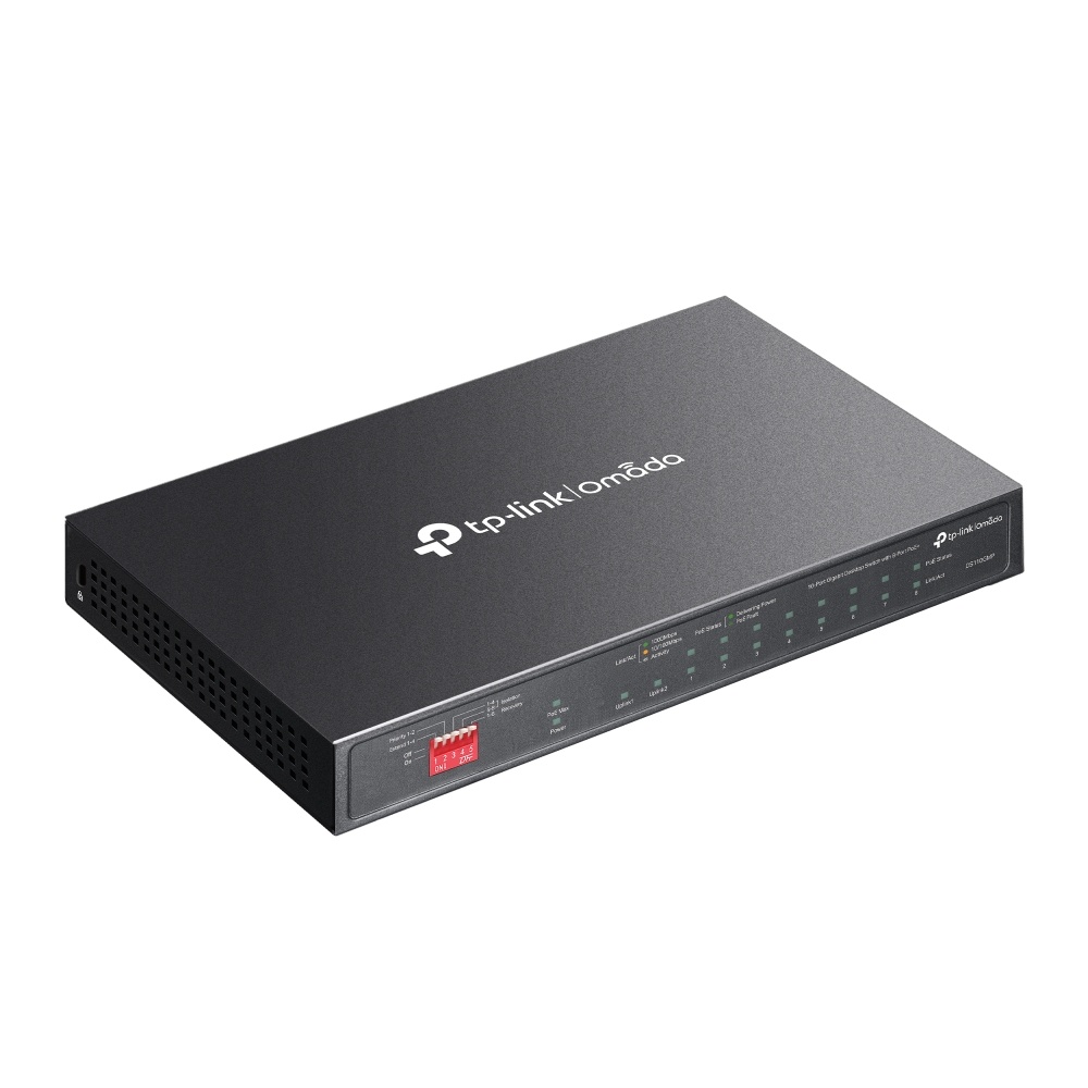 Switch TP-LINK DS110GMP | 10 Puertos Gigabit (8 puertos PoE at/af) - imagen 4