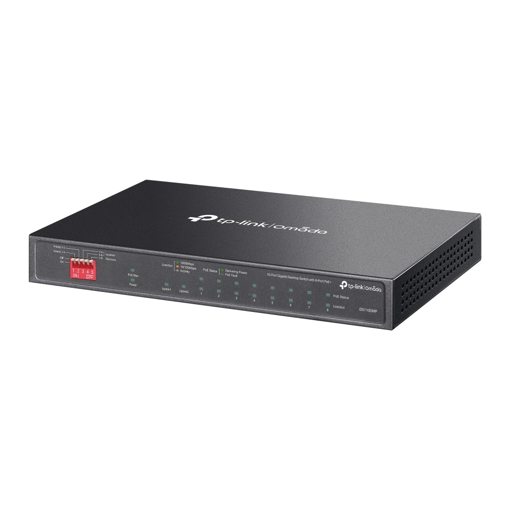 Switch TP-LINK DS110GMP | 10 Puertos Gigabit (8 puertos PoE at/af) - imagen 5