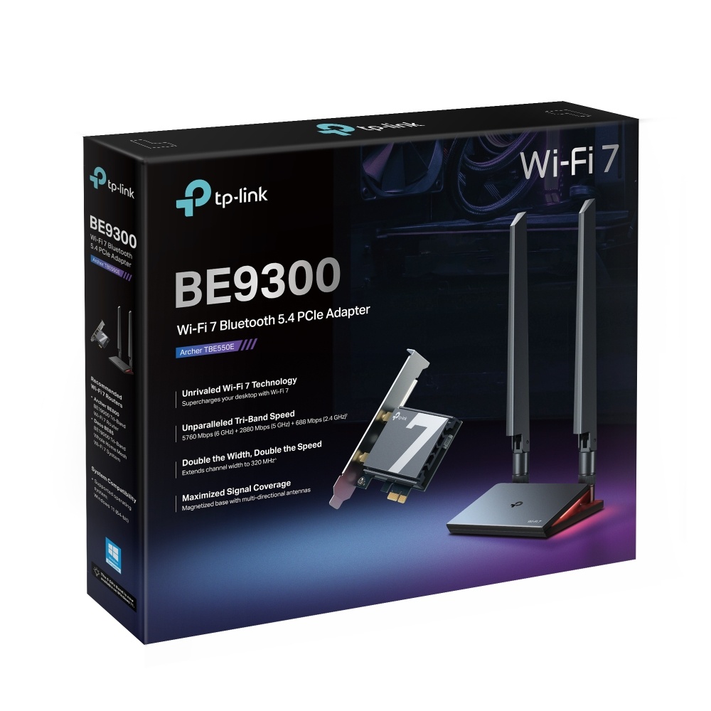 Tarjeta de Red TP Link Archer TBE550E | PCI-E, Wi-Fi 7 Bluetooth 5.4 - imagen 6