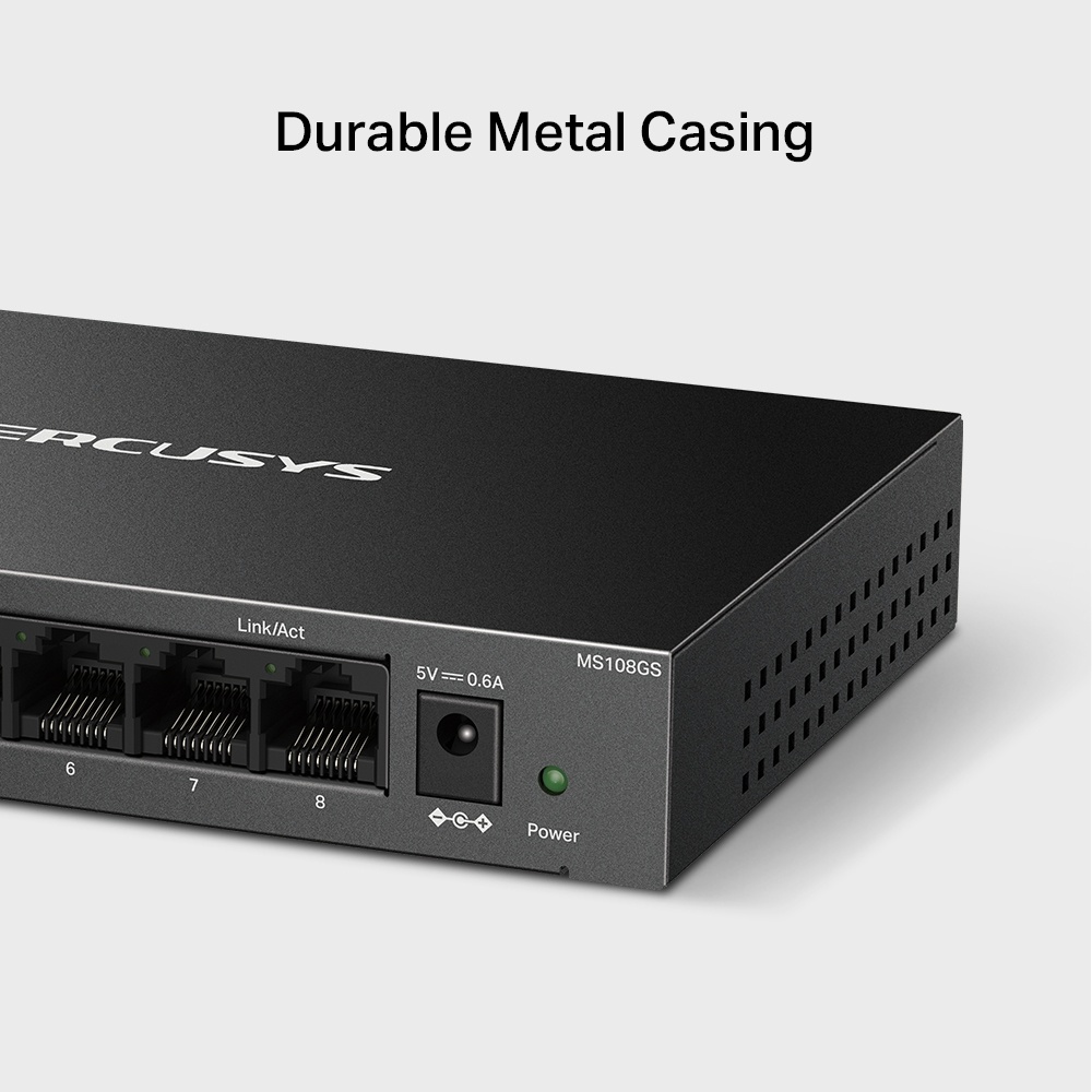Switch MERCUSYS MS108GS | 8 Puertos Gigabit - imagen 6