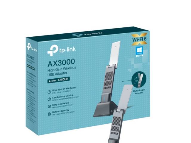Adaptador Inalámbrico USB TP-LINK Archer TX50UH | AX3000, WiFi 6, Alta Ganancia - imagen 2