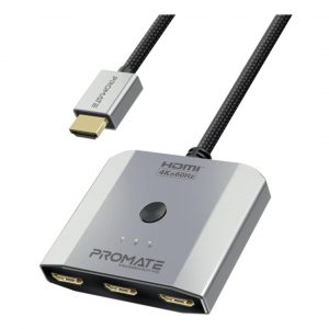 PROMATE MEDIASWITCH-H3 ADAPTADOR HDMI 3 EN 1 4K 60HZ BLACK