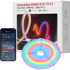 Tira led neon SwitchBot RGBIC 5m Matter Alexa Google Home Siri