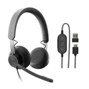 Headset Logitech Zone Wired UC USB-C/USB-A
