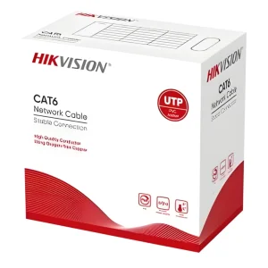 Cable UTP Hikvision Cat6E 305m Gris Interior Cobre Macizo