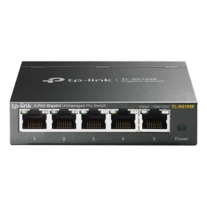 Switch TP-Link TL-SG105E 5 Puertos 10/100/1000 Carcasa Metálica - Easy Smart