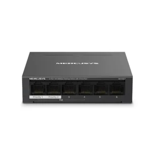 Switch PoE Mercusys MS106LP 6 puertos 10/100 con 4 puertos PoE+