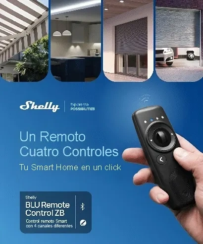 Control Remoto Shelly BLU Remote Control ZB Bluetooth y Zigbee - imagen 5