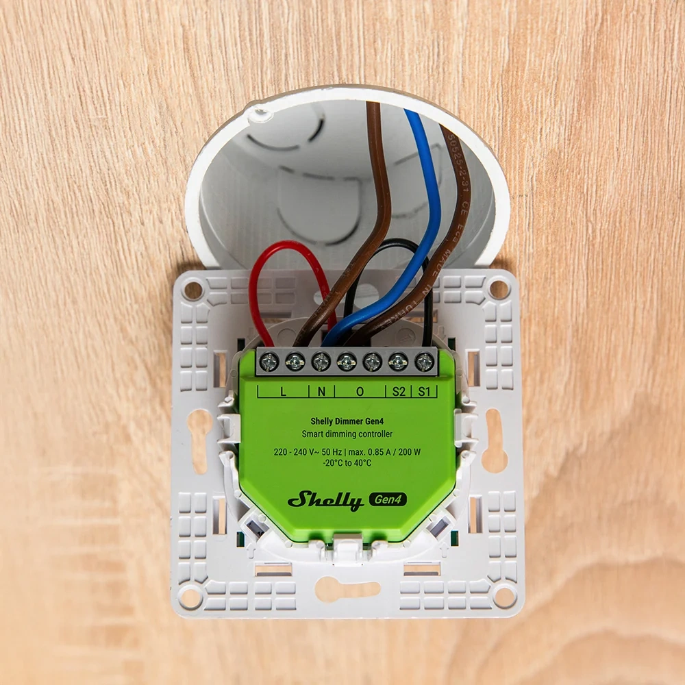 Dimmer Inteligente Shelly Dimmer Gen4 Wi-Fi, Bluetooth, Zigbee y Matter - imagen 3