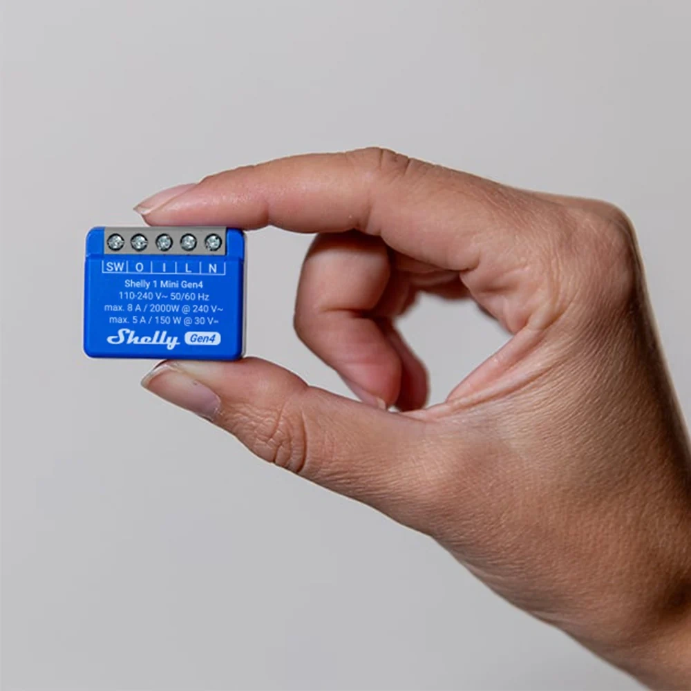 Relé Inteligente Shelly 1 Mini Gen4 Wi-Fi 6, Zigbee y Matter - imagen 2