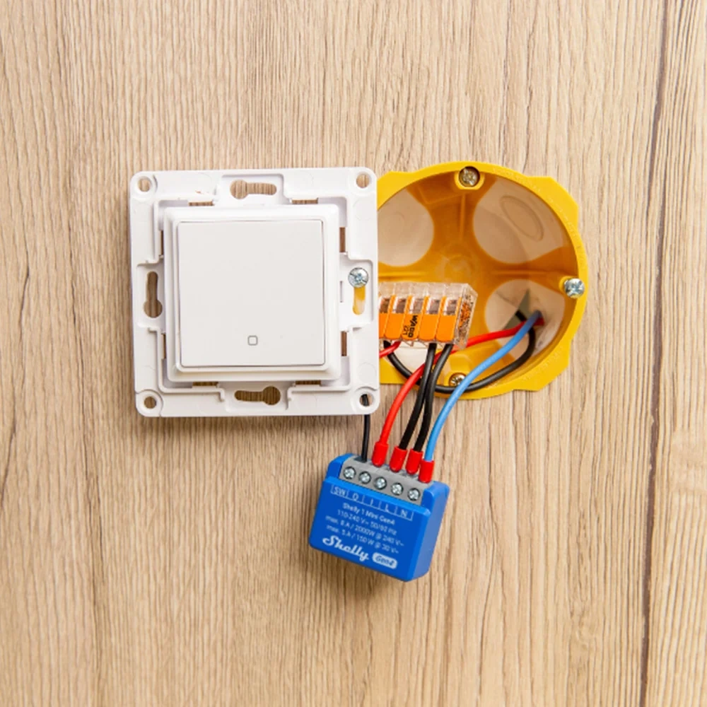 Relé Inteligente Shelly 1 Mini Gen4 Wi-Fi 6, Zigbee y Matter - imagen 3