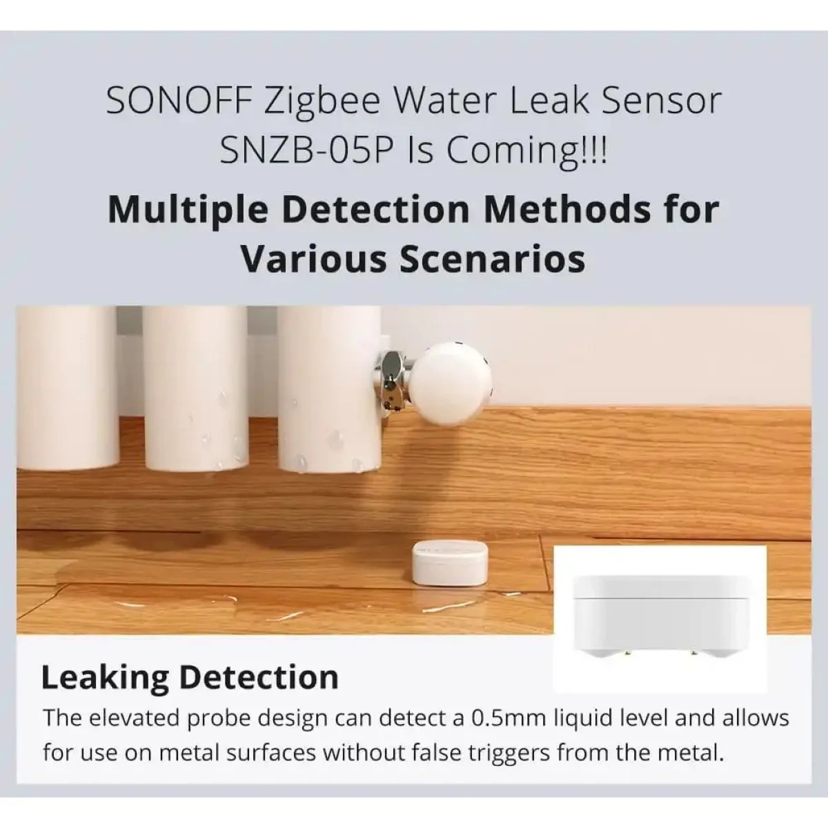 Sensor de Fugas de Agua Sonoff SNZB-05P Zigbee - imagen 5