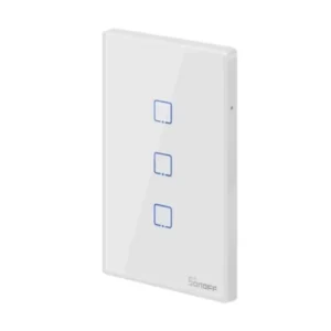 Interruptor Inteligente Sonoff T2US3C-TX Wi-Fi + RF 433 3 Botones