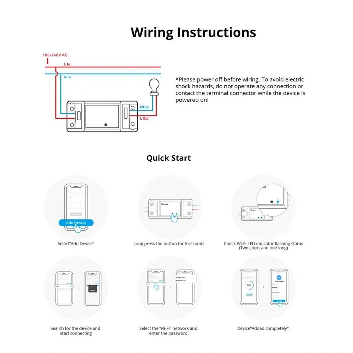 Interruptor Inteligente Sonoff BASICR4 Wi-Fi 10A - imagen 3