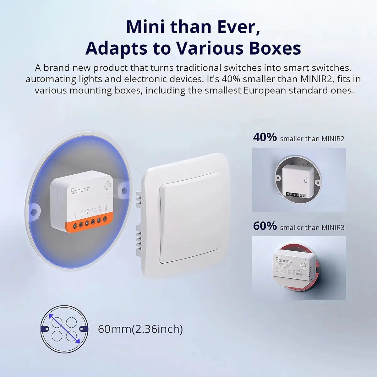 Interruptor Inteligente Sonoff MiniR4 Extreme Wi-Fi - imagen 6