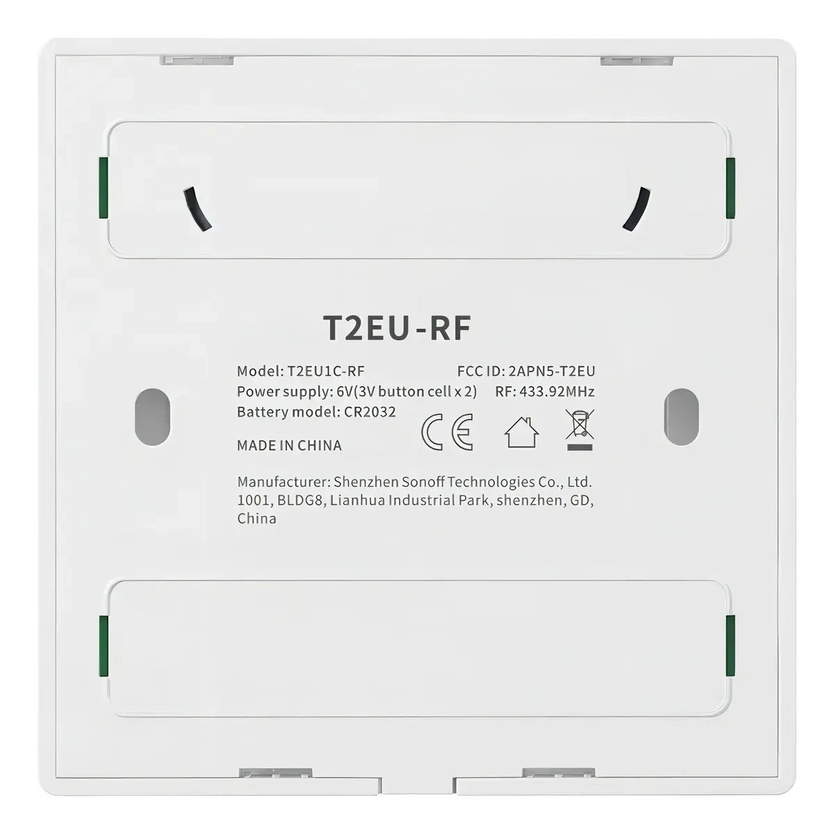 Interruptor Inalambrico Adhesivo Sonoff T2EU1C-RF RF 433 1 Boton - imagen 6