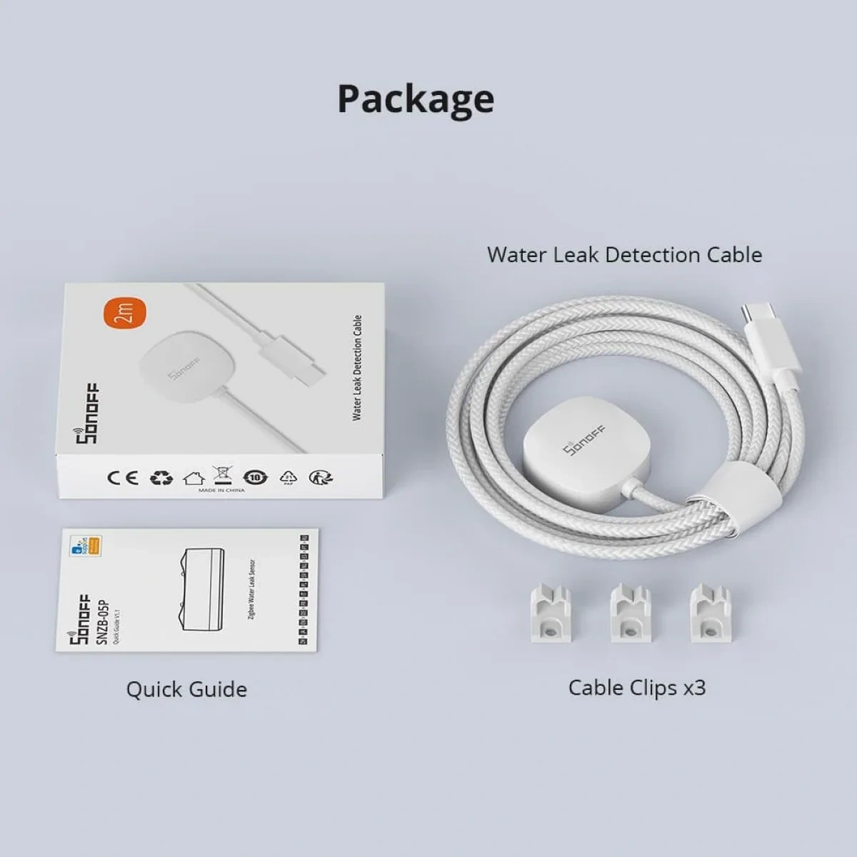 Cable de Deteccion de Fugas de Agua Sonoff WLDC200 2m - imagen 4