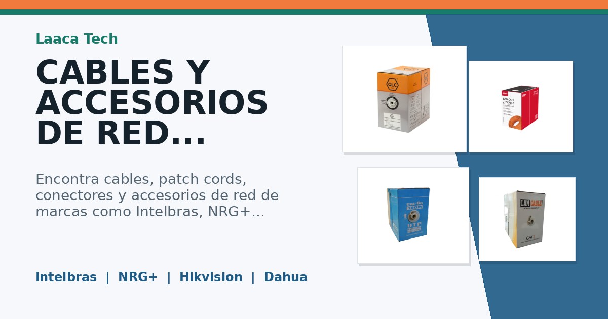 CABLES Y ACCESORIOS DE RED